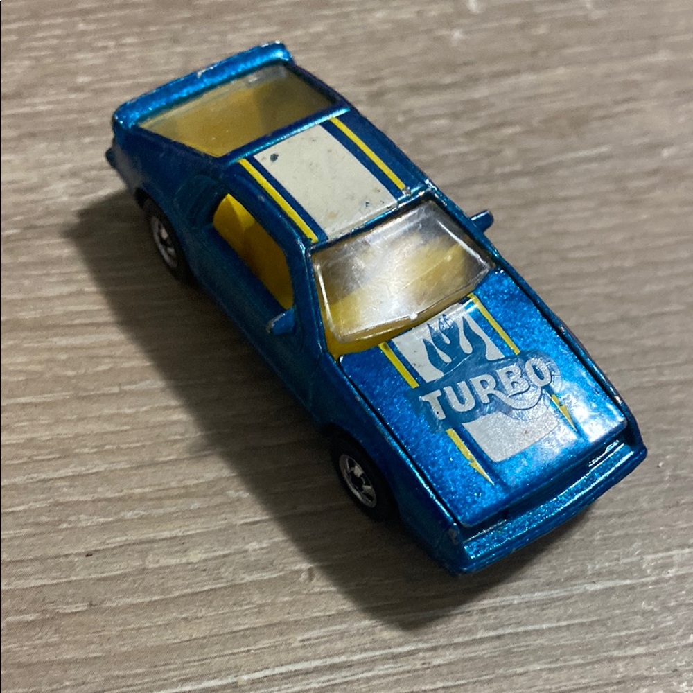 1983 Mattel Hot Wheels Blue Turbo Heater BLACKWALL Rare Vintage Die-Cast Car